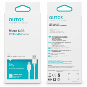 Cable Micro USB 2.1A - 1m