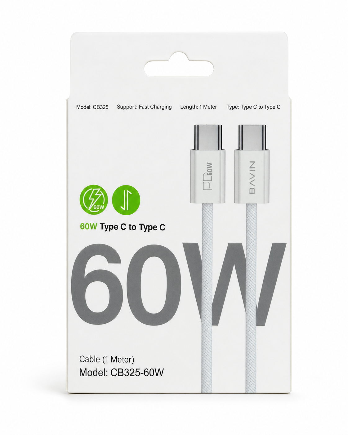 Câble USB C vers USB C 1 m/100cn – Image 2