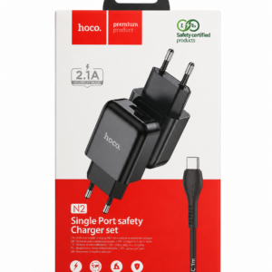 Chargeur Secteur Avec câble USB C Noir