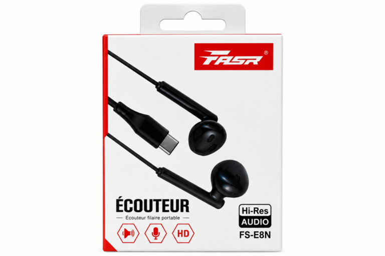 Écouteurs filaires USB‑C avec microphone