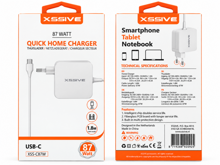 Chargeur secteur XSSIVE 87W USB-C