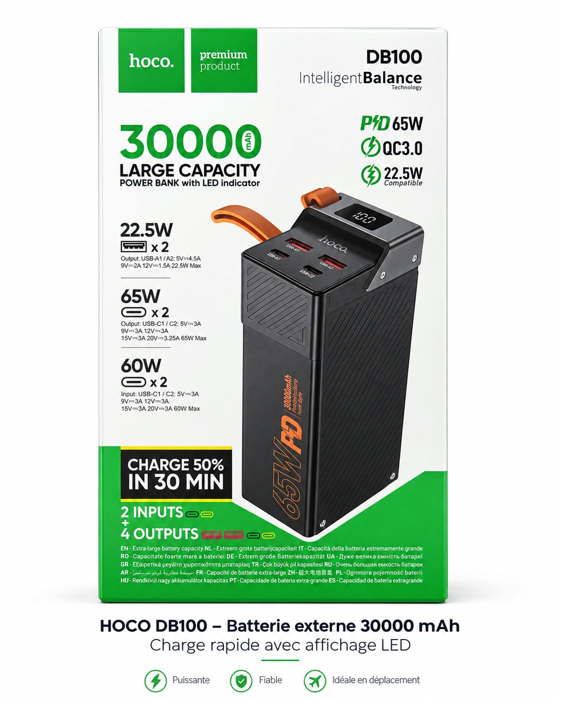 Batterie externe 65W 30000 mAh Hoco – Image 4