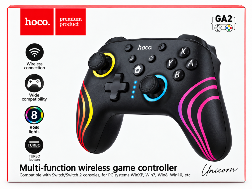 Manette sans fil Nintendo Switch/PC Windows Multi-function Wireless Game Controller